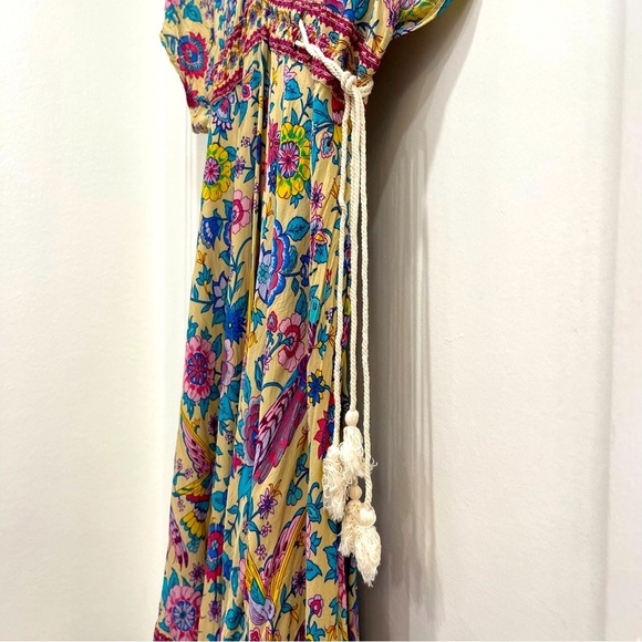 Springy floral midi dress. Large. Worn 1x - Picture 3 of 5